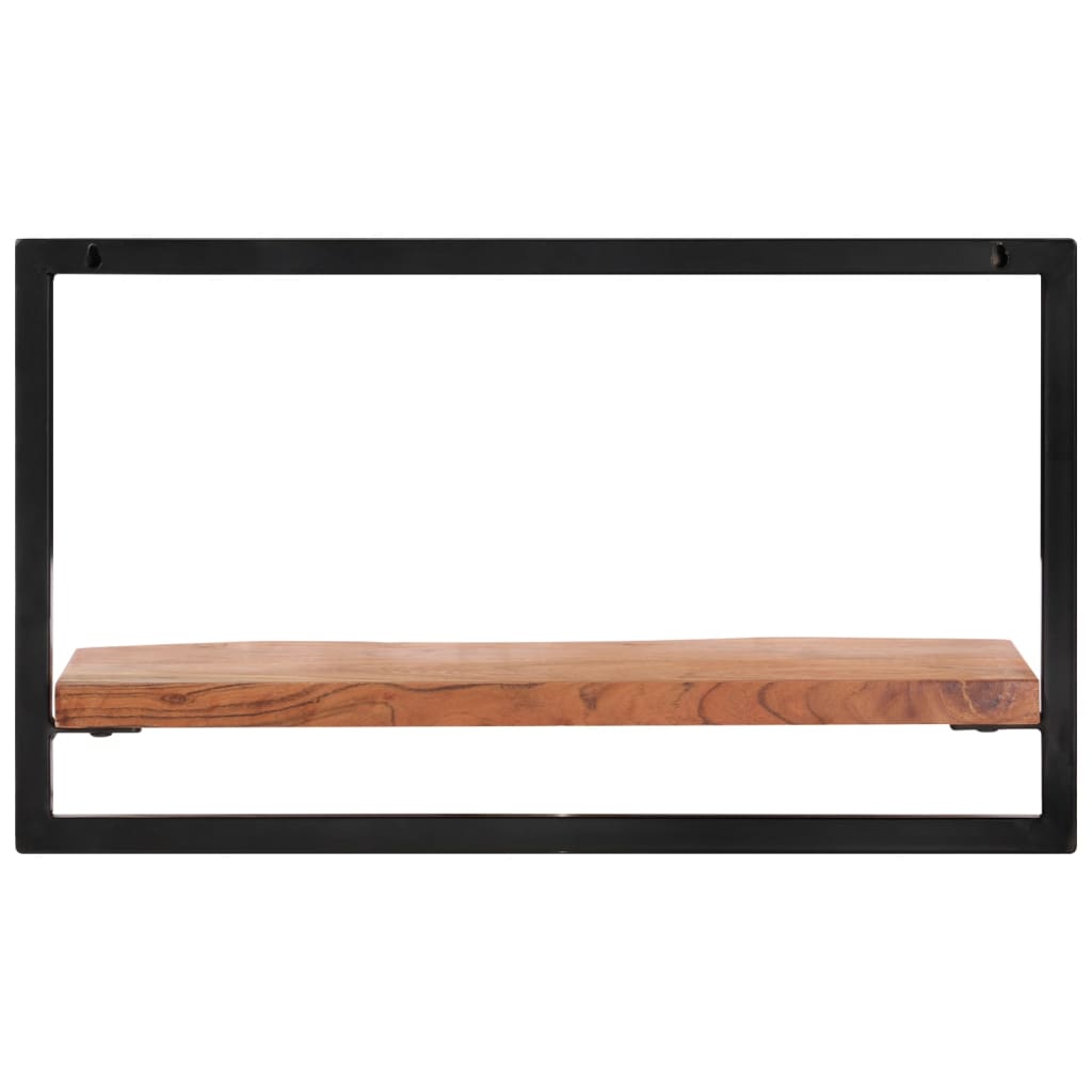 Vegghyller 2 stk 60x25x35 cm heltre akasie og stål