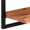 Vegghyller 2 stk 60x25x35 cm heltre akasie og stål