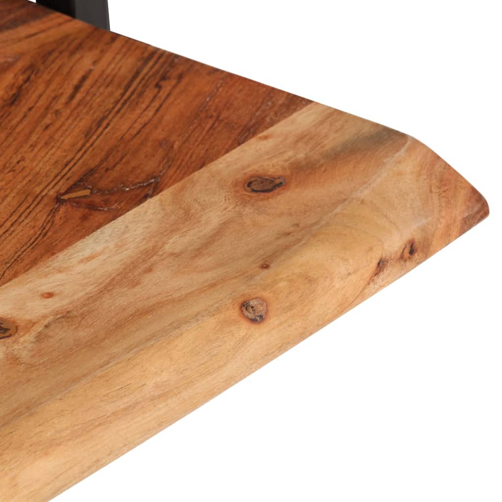 Vegghyller 2 stk 60x25x35 cm heltre akasie og stål