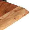 Vegghyller 2 stk 40x24x35 cm heltre akasie og stål