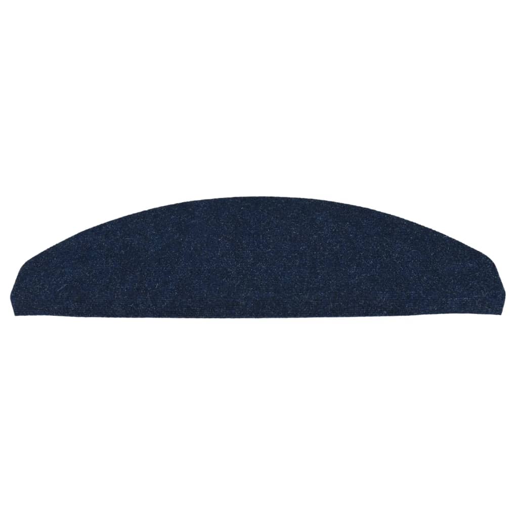 Selvklebende trappematter 15 stk 65x22,5x3,5 cm blå