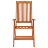 Klappstoler 8 stk heltre eukalyptus