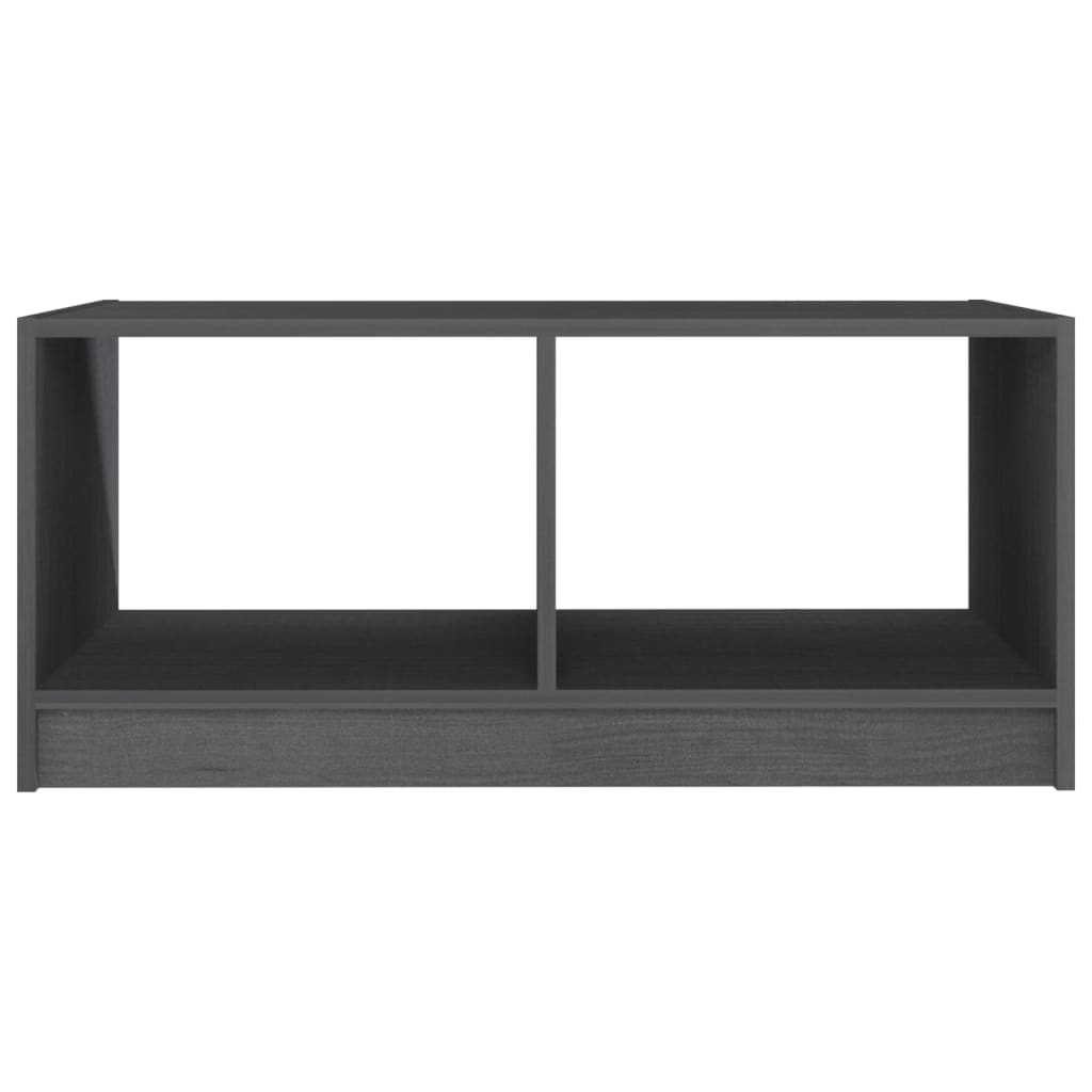 Salongbord 75x50x33,5 cm heltre furu grå