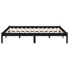Sengeramme heltre furu 140x190 cm svart