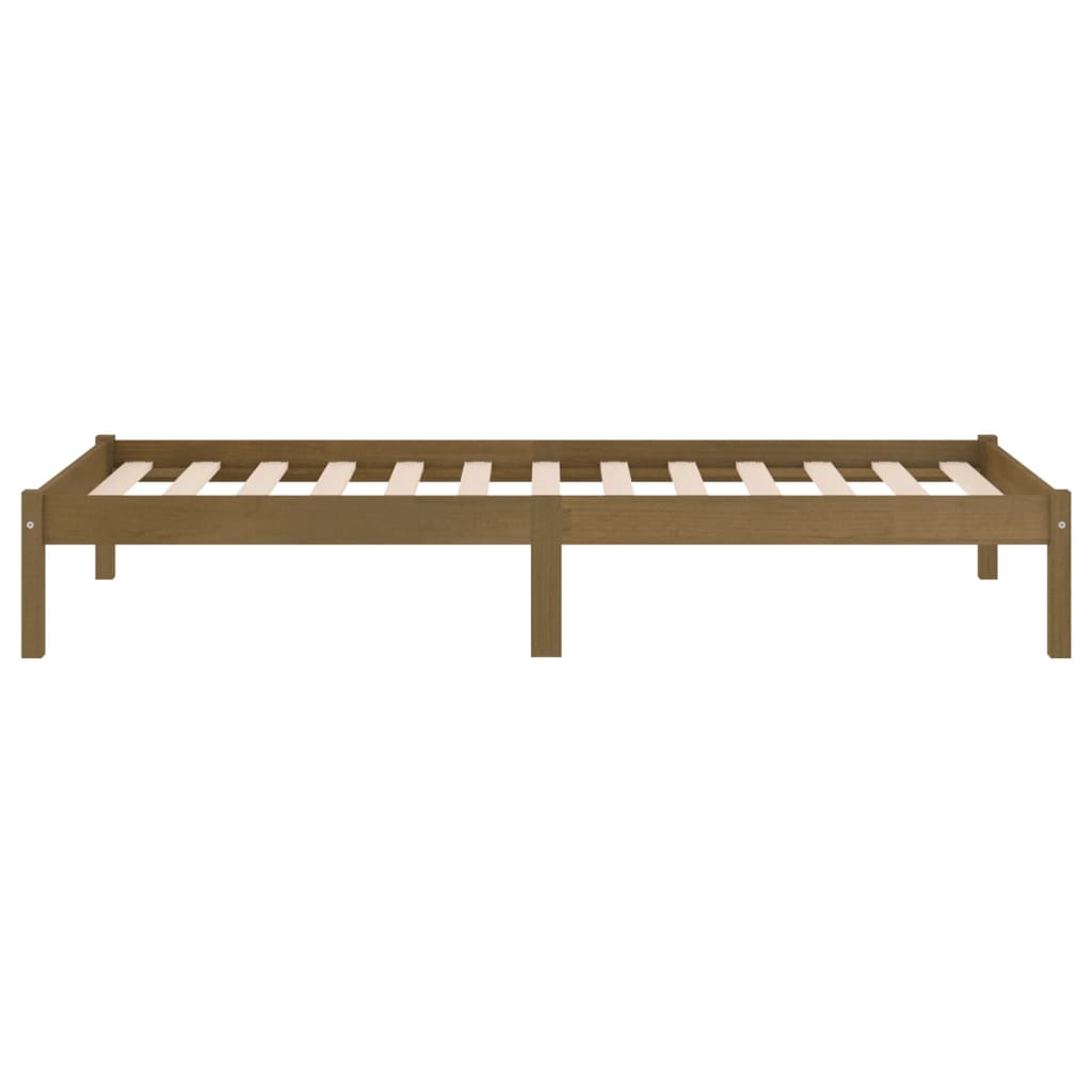 Sengeramme honningbrun heltre furu 100x200 cm