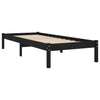 Sengeramme svart heltre furu 100x200 cm