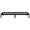 Sengeramme svart heltre furu 100x200 cm