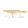 Sengeramme heltre furu 140x200 cm