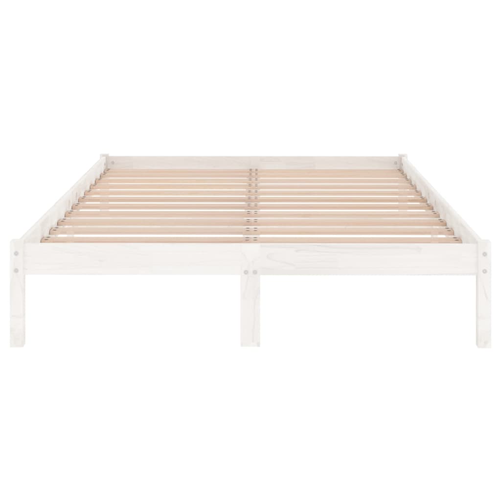 Sengeramme hvit heltre furu 140x200 cm