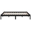Sengeramme svart heltre 150x200 cm King Size