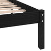 Sengeramme svart heltre 150x200 cm King Size