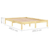 Sengeramme heltre furu 200x200 cm