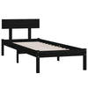 Sengeramme svart heltre furu 90x190 cm Single