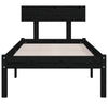 Sengeramme svart heltre furu 90x190 cm Single