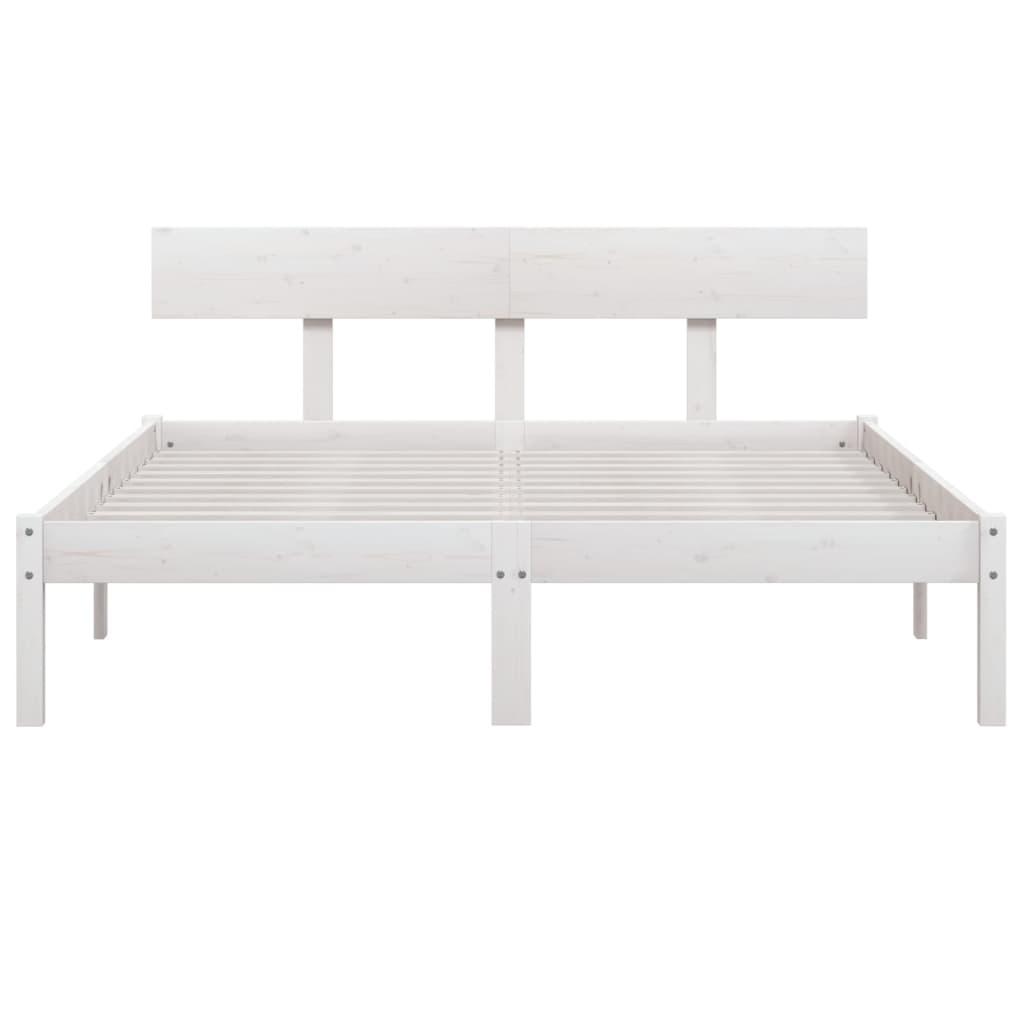 Sengeramme hvit heltre 120x190 cm Small Double
