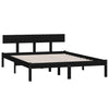 Sengeramme svart heltre furu 135x190 cm Double