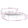 Sengeramme heltre furu 140x190 cm