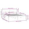 Sengeramme heltre furu 120x200 cm