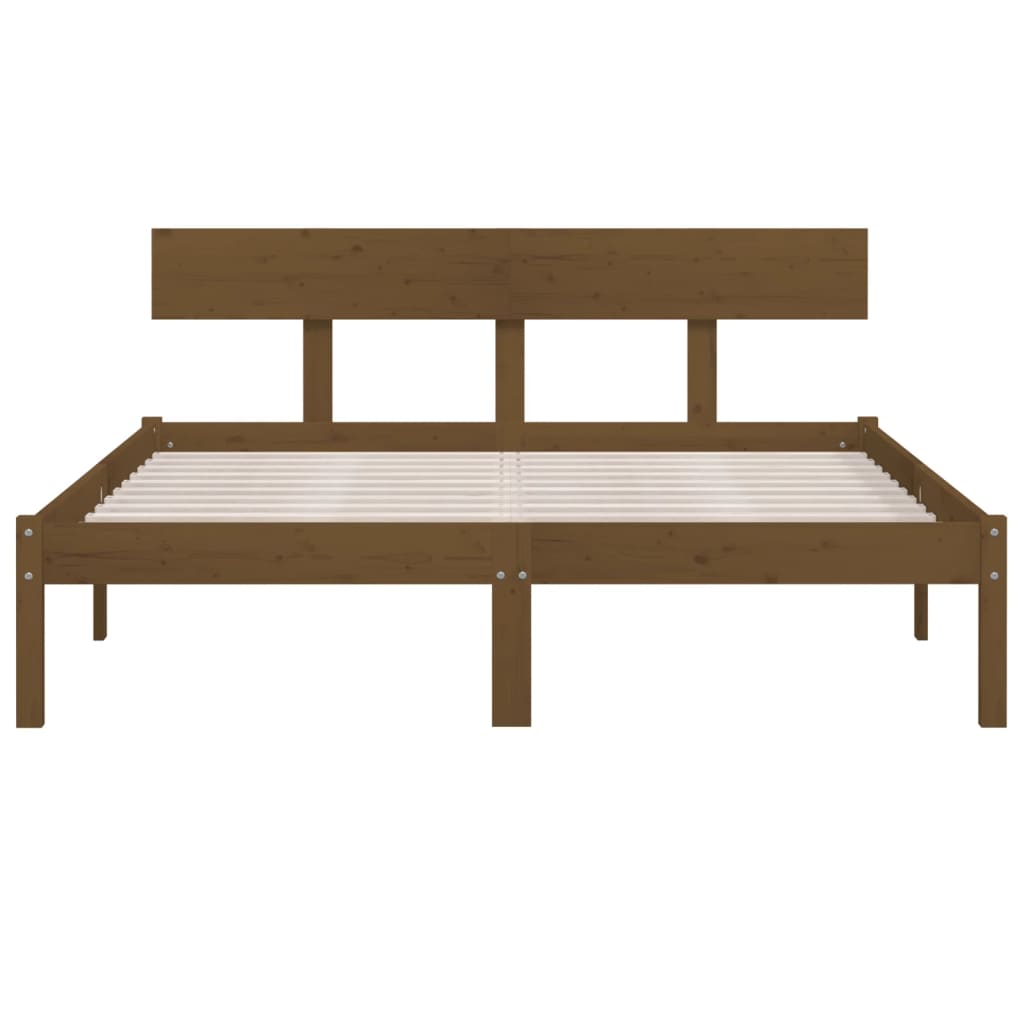 Sengeramme honningbrun heltre furu 120x200 cm