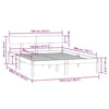 Sengeramme honningbrun heltre furu 120x200 cm