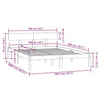 Sengeramme heltre furu 160x200 cm