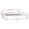 Sengeramme heltre furu 180x200 cm Super King