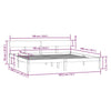 Sengeramme hvit heltre furu 180x200 cm Super King