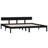 Sengeramme svart heltre furu 180x200 cm Super King