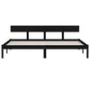 Sengeramme svart heltre furu 180x200 cm Super King