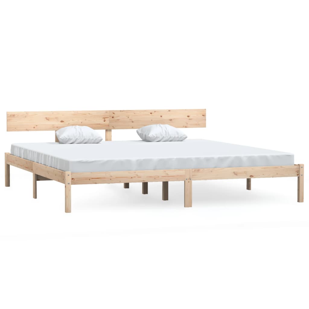 Sengeramme heltre furu 200x200 cm