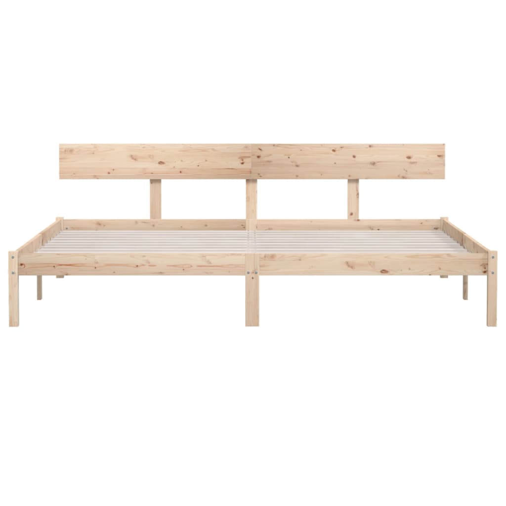 Sengeramme heltre furu 200x200 cm