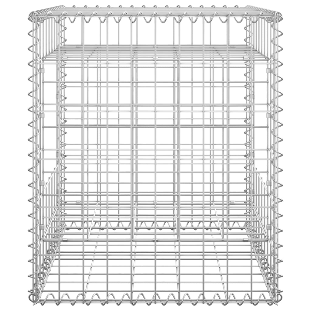Gabionstolper 2 stk 50x50x60 cm jern