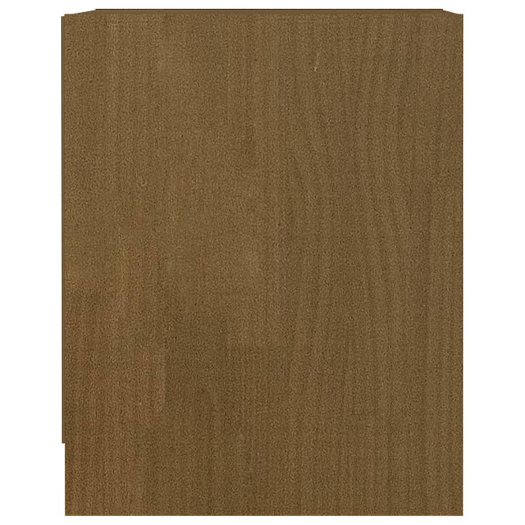 Nattbord 2 stk honningbrun 35,5x33,5x41,5 cm heltre furu