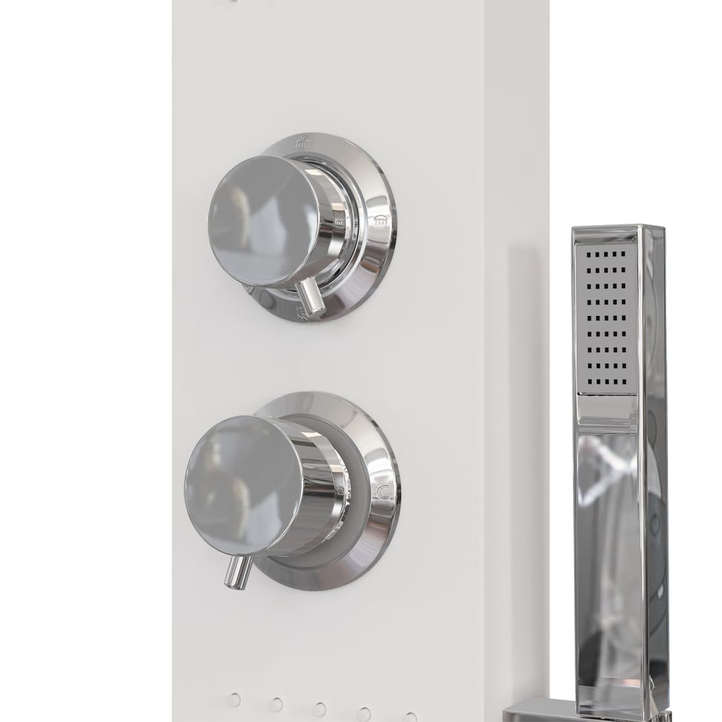 Dusjpanel aluminium hvit