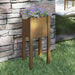 Plantekasse honningbrun 31x31x70 cm heltre furu