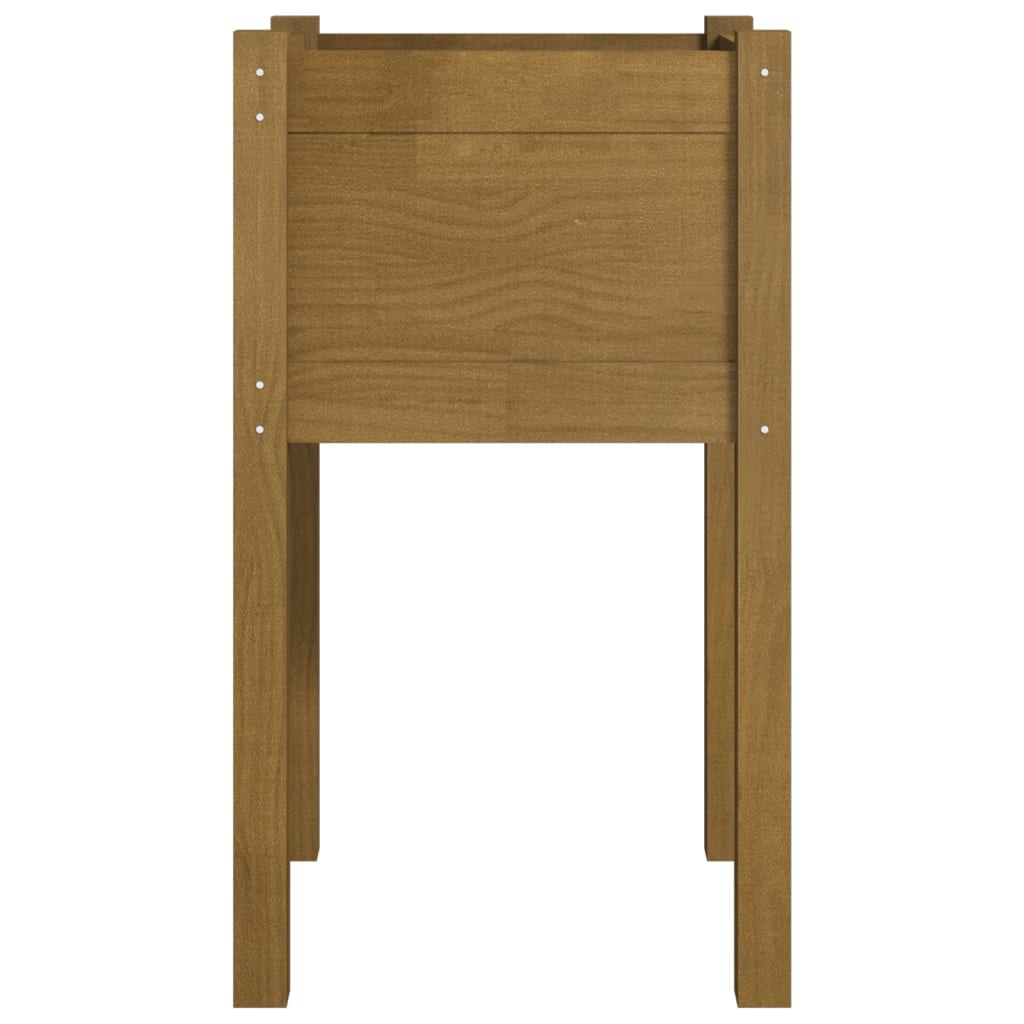Plantekasse honningbrun 40x40x70 cm heltre furu
