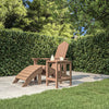 Adirondack hagebord brun 38x38x46 cm HDPE