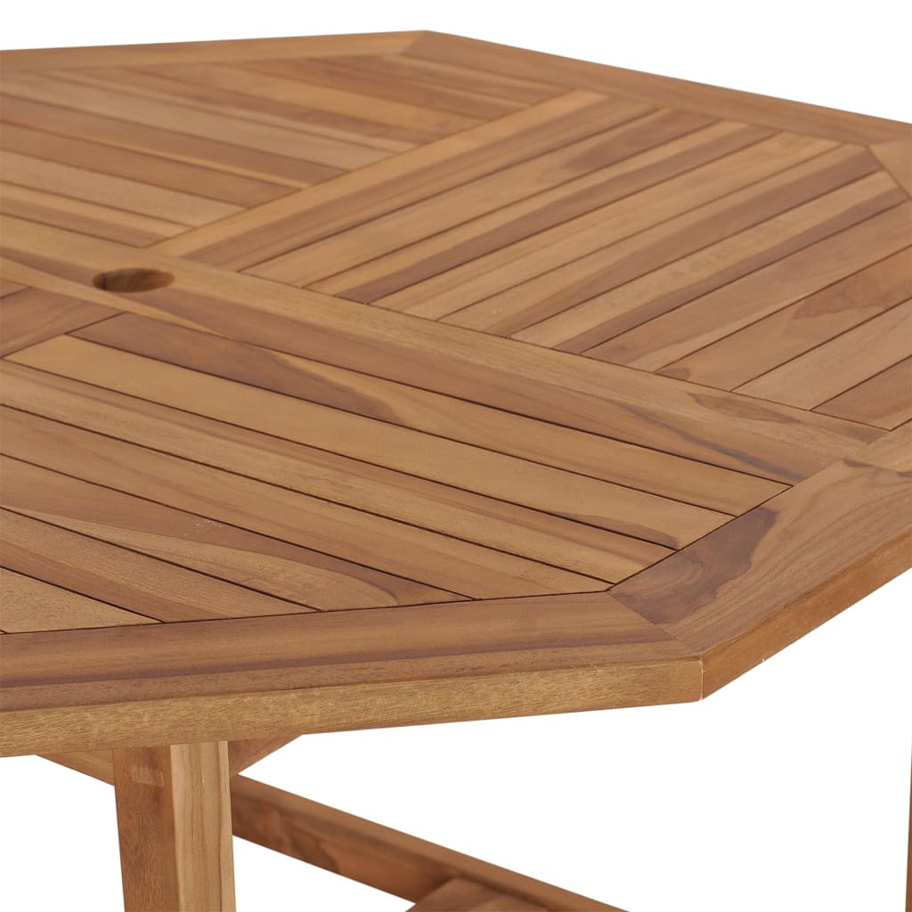 Utendørs spisebord 110x110x75 cm heltre teak