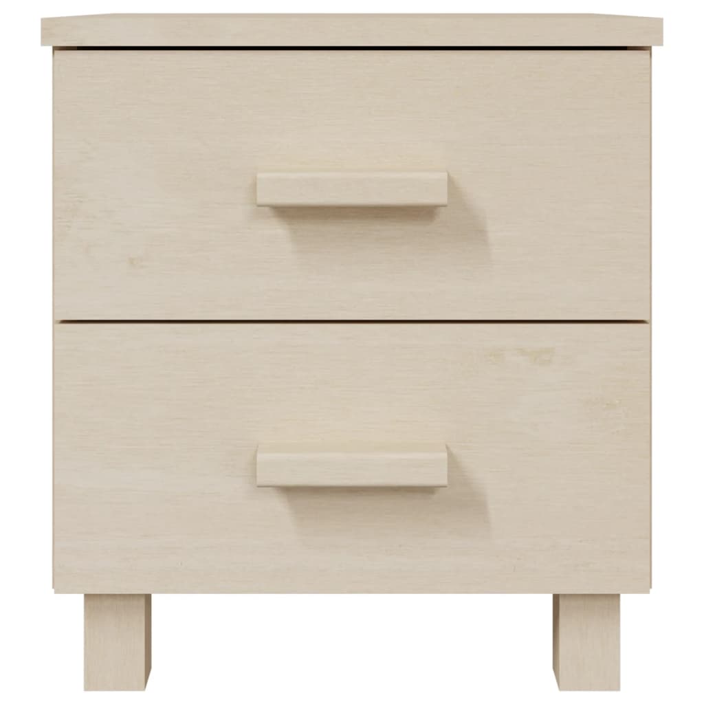 Nattbord HAMAR 2 stk honningbrun 40x35x44,5 cm heltre