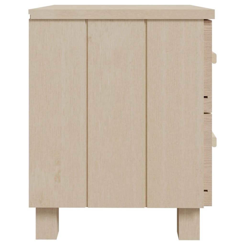 Nattbord HAMAR 2 stk honningbrun 40x35x44,5 cm heltre
