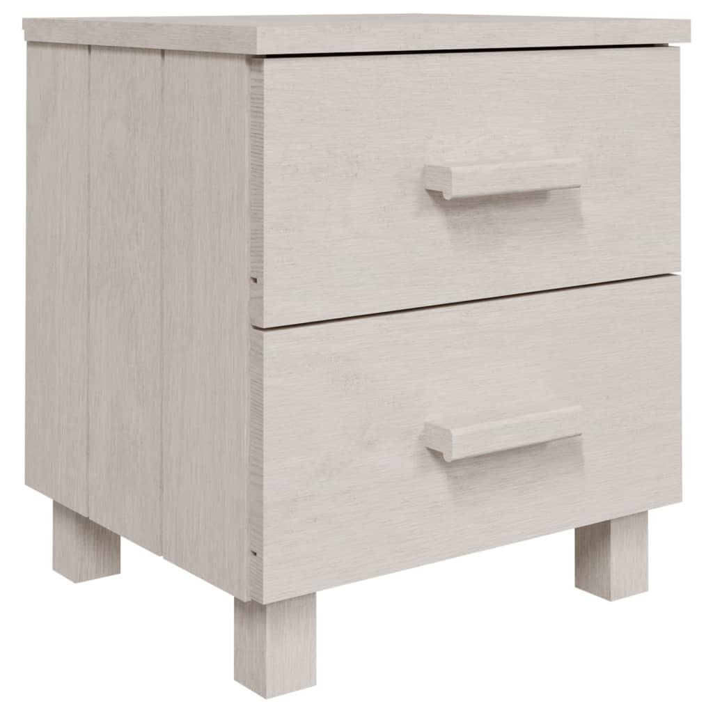 Nattbord HAMAR 2 stk hvit 40x35x44,5 cm heltre