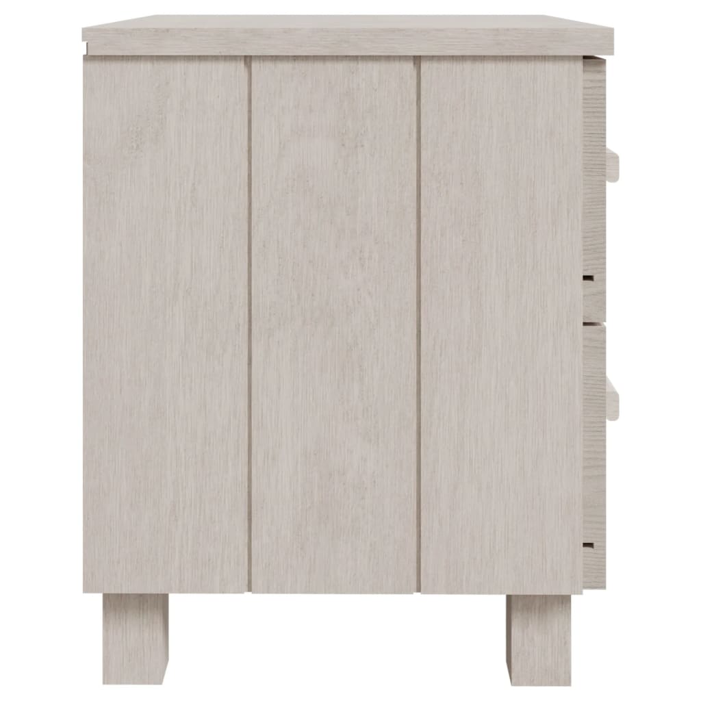 Nattbord HAMAR 2 stk hvit 40x35x44,5 cm heltre