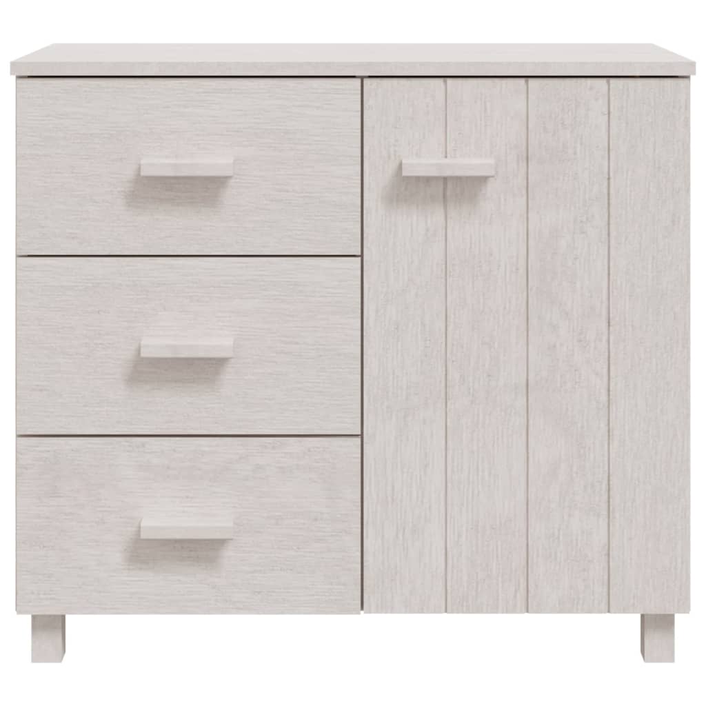 Skjenk HAMAR hvit 90x40x80 cm heltre furu