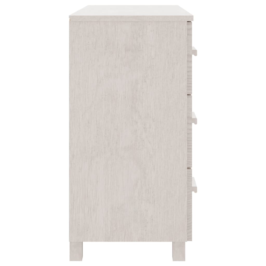 Skjenk HAMAR hvit 90x40x80 cm heltre furu