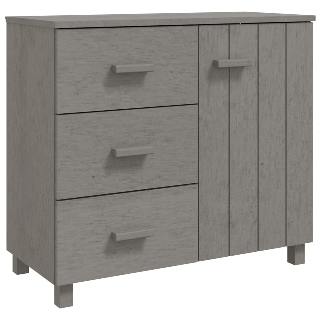 Skjenk HAMAR lysegrå 90x40x80 cm heltre furu