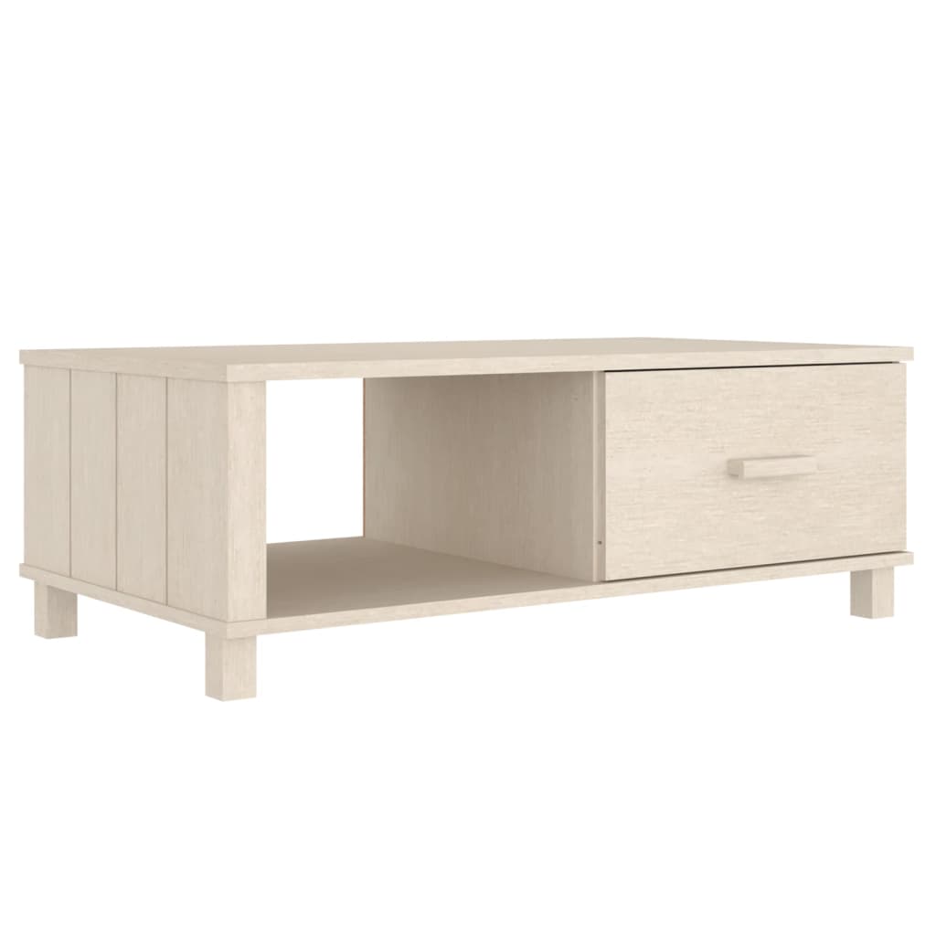Salongbord HAMAR honningbrun 100x55x35 cm heltre furu
