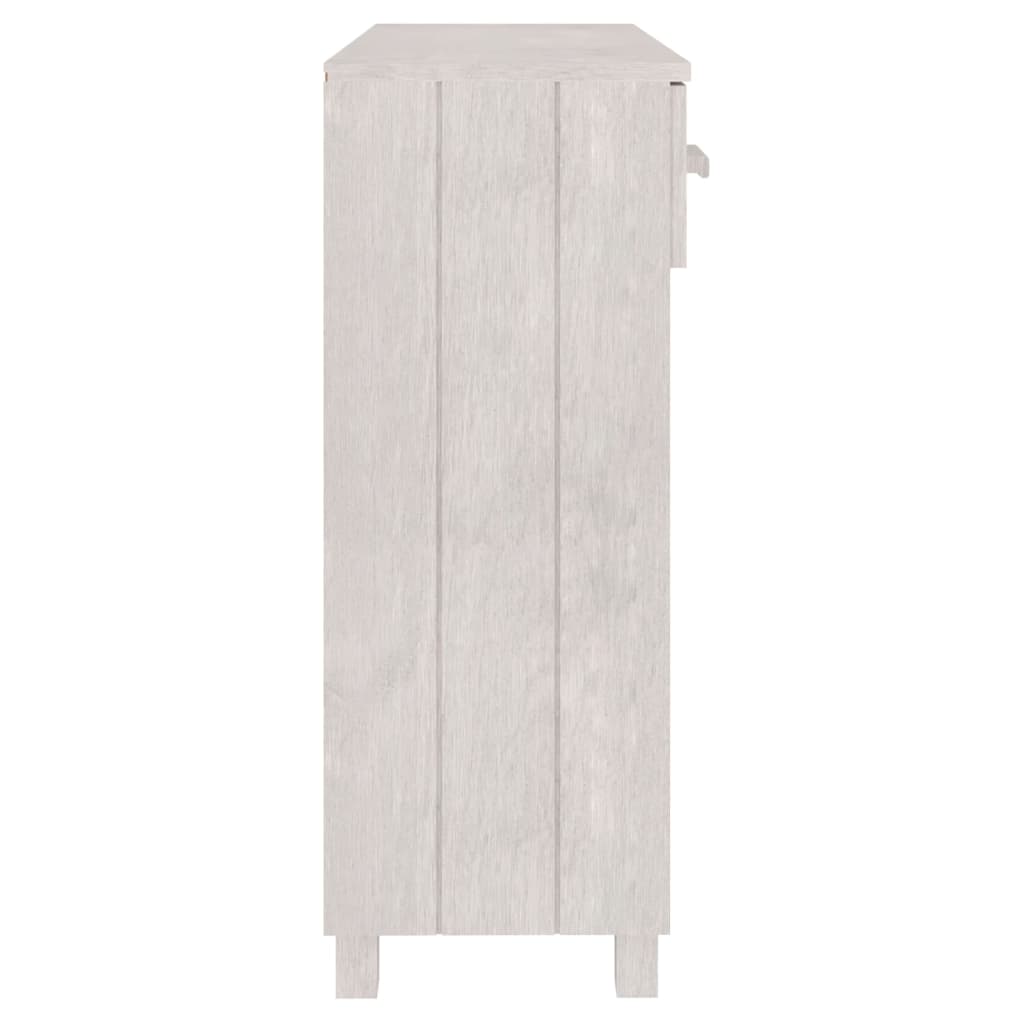 Salongbord HAMAR hvit 90x35x90 cm heltre furu