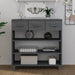 Konsollbord HAMAR mørkegrå 90x35x90 cm heltre furu