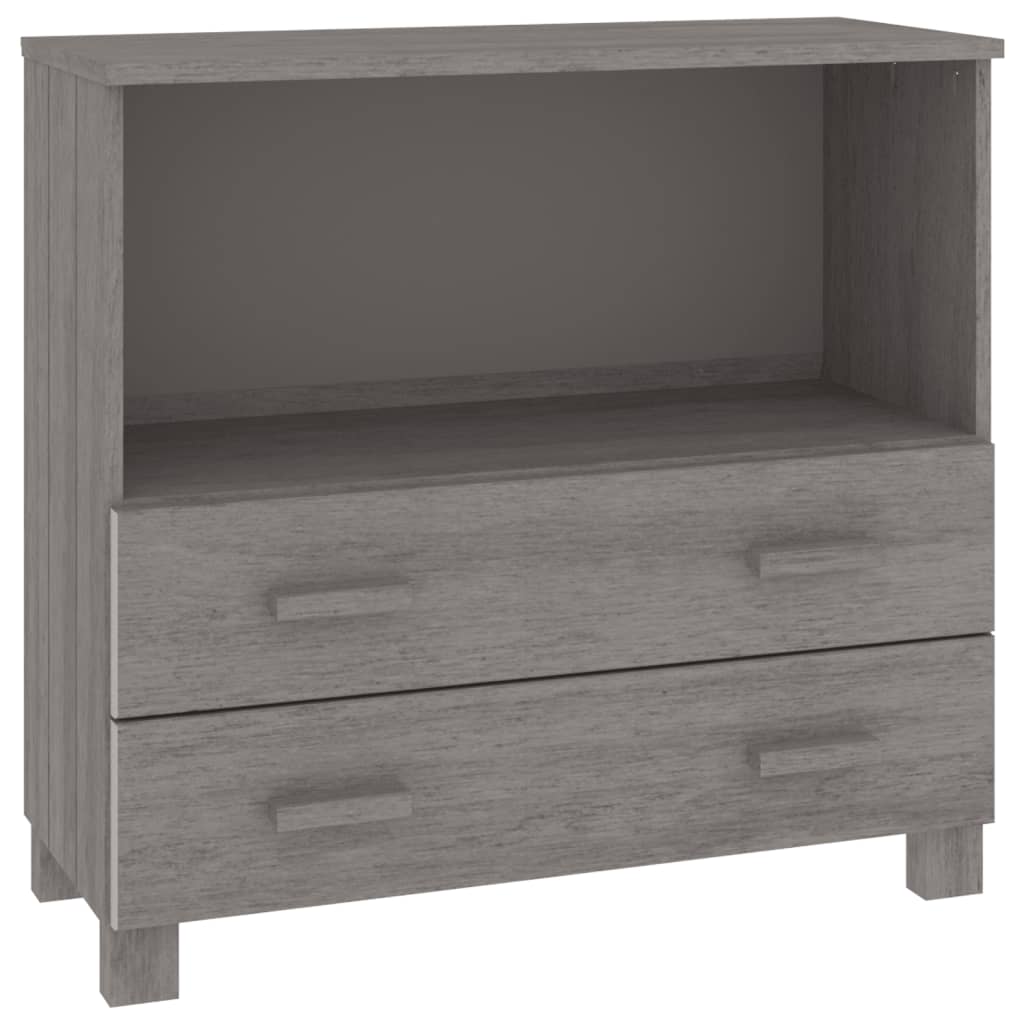 Skjenk HAMAR lysegrå 85x35x80 cm heltre furu