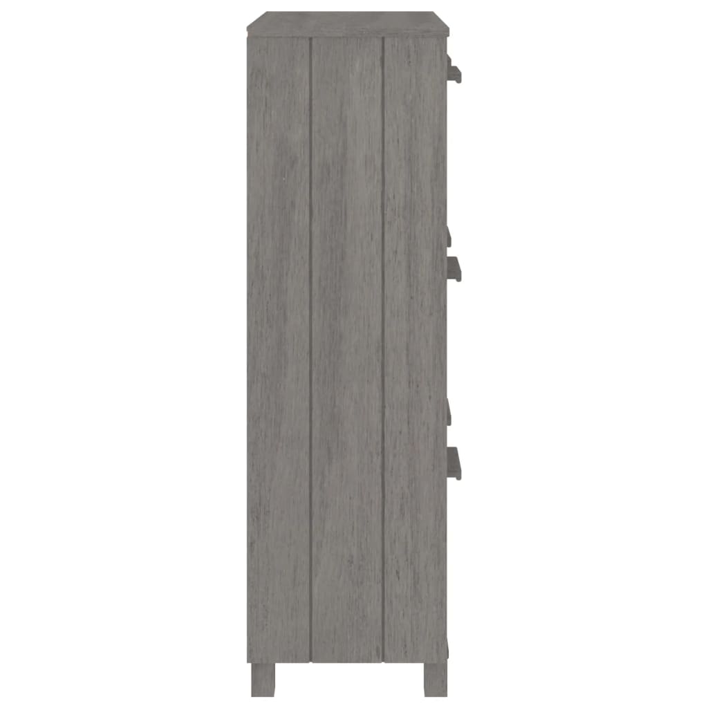 Skoskap HAMAR lysegrå 59,5x35x117 cm heltre furu